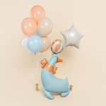 Шар (43''/109 см) Фигура 3D, Цирк, Веселый тюлень, 1 шт. в уп., 26777