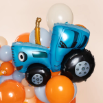 Шар (42''/107 см) Фигура, Синий трактор, 1 шт. в уп., 20129