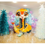 Шар 3D (22''/56 см) Сфера, Прозрачный, Хамелеон, 1 шт. в уп., 24923