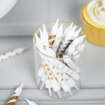 Свечи Стильный микс, Металлик, 0,75*8 см, 10 шт. с держат., 802962