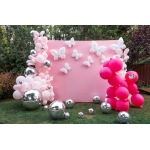 Шар (38''/97 см) Фигура, Бабочка (надув воздухом), Жемчужный, Хамелеон, 1 шт. в уп., 24989