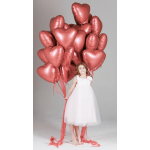 Шар (19''/48 см) Сердце, Медный, Бохо, 1 шт., 228171