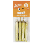 Свеча Фонтан для торта, 30 сек, Зигзаги, Сияющая иллюзия, Голография, 10 см, 4 шт., ВВ003/3