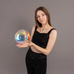 Шар 3D (10''/25 см) Мини-сфера, Зеркальный, Хамелеон, 1 шт. в уп., 25203