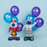 Шар 3D (35''/89 см) Фигура на подставке, Космонавт, 1 шт., 24394NP