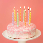 Свечи Зефирная серия, Нежные цвета, Макарунс, 0,8*7,5 + 2,5 см, 6 шт. с держат., 802943