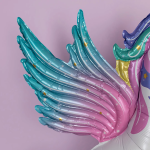 Шар 3D (55''/140 см) Фигура на подставке, Нежный единорог, Градиент, 1 шт. в уп., 25022