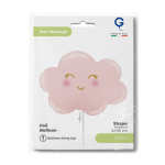 Шар (24''/61 см) Фигура, Маленькое облако, Розовый, Сатин, 1 шт. в уп., G72118-P