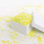 Шарики пенопласт, Цветной микс, Желтый/Зеленый, 2-4 мм, 10 гр., 6231117