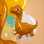 Шар (10''/25 см) Мини-фигура, Динозаврик Диплодок, 1 шт., 902908