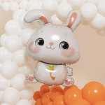 Шар (36''/91 см) Фигура, Зайка с морковкой, 1 шт. в уп., 26337