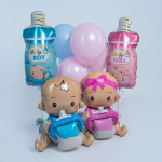 Шар (29''/74 см) Фигура, Бутылочка для девочки, Розовый, 1 шт., 24763