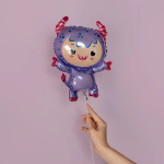 Шар (14''/36 см) Мини-фигура, Маленький чертенок, Сиреневый, 1 шт., 902903L