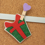 Набор оформительский Подарки, фетр, Зеленый, с блестками, 6 см, 5 шт., 6230821