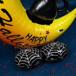 Шар 3D (49''/124 см) Фигура на подставке, Кошка на луне, 1 шт. в уп., 24356