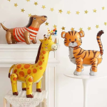 Шар (23''/58 см) Фигура 3D, Тигр, 1 шт. в уп., 23436