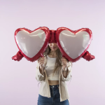 Шар (43''/109 см) Сердце, Солнечные очки, 1 шт., 23290