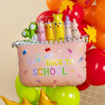 Шар (26''/66 см) Фигура, Школьный пенал, Розовый, Сатин, 1 шт., 26790