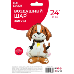 Шар 3D (24''/61 см) Фигура на подставке, Щенок, 1 шт. в уп., 26430