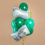 Шар (26''/66 см) Фигура, Деньги, 100 долларов, 1 шт. в уп., 26606