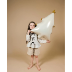 Шар (27''/69 см) Фигура, Новогодняя елочка, Кремовый, 1 шт. в уп., G72234-P