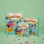Пакет подарочный, 210гр, Happy Birthday, Детский праздник, Дизайн №2, Металлик, 32*26*12 см, 1 шт., 503462