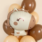 Шар (31''/79 см) Фигура, Милый единорог, Бежевый, Сатин, 1 шт. в уп., 26655P