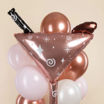 Шар (44''/112 см) Фигура, Бокал Мартини, Розовый, 1 шт. в уп., 27448P