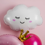 Шар (27''/69 см) Фигура, Облако, Белый, 1 шт., 901842