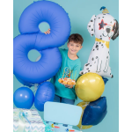 Шар (40''/102 см) Цифра, 8, Голубой Лотос, Матовый, 1 шт. в уп., 400800MLUB-P