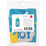 Шар с клапаном (17''/43 см) Мини-фигура, Бутылочка для малыша, Голубой, 5 шт. в уп. (цв.этик.), 27315S5