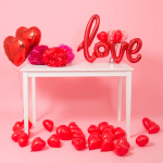 Шар (6''/15 см) Сердце, Красный (015), пастель, 100 шт., 623160