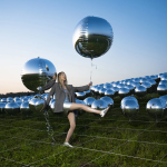 Шар 3D (50''/127 см) Сфера, Серебро, 1 шт. в уп., 23857