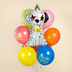 Шар (33''/84 см) Фигура, Далматинец в колпачке, 1 шт., 27202