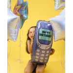 Шар (23''/58 см) Фигура, Мобильный телефон, Голография, 1 шт. в уп., G72252GH-P