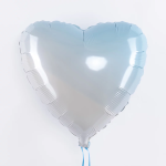 Шар (32''/81 см) Сердце, Голубой, Градиент, 1 шт., 206500BGA