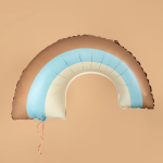 Шар (32''/81 см) Фигура, Радуга, Голубой, Сатин, 1 шт. в уп., 26324P