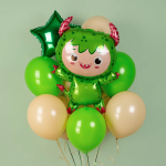Шар (34''/86 см) Фигура, Маленький чертенок, Зеленый, 1 шт., 901903VE
