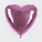 Шар (18''/46 см) Сердце, Светло-розовый, 1 шт., 201500RSL