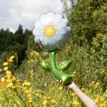 Шар (39''/99 см) Цветок, Одуванчик, 1 шт., 190247