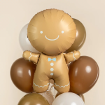 Шар (32''/81 см) Фигура, Пряничный человечек, Сатин, 1 шт. в уп., 26815