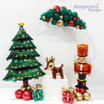 Шар (63''/160 см) Фигура, Новогодняя елка, Голография, 1 шт. в уп., 35915GH-P