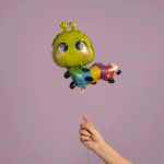 Шар (10''/25 см) Мини-фигура, Яркая гусеница, 1 шт., 902923