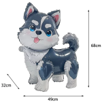 Шар (27''/69 см) Фигура 3D, Щенок Хаски, 1 шт. в уп., 26327