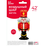 Шар (42''/107 см) Фигура, Щелкунчик (надув воздухом), 1 шт. в уп., 24749P