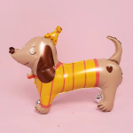 Шар 3D (33''/84 см) Таксик в колпачке, 1 шт. в уп., 26605