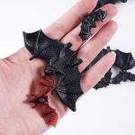 Декоративное украшение, Микс Летучие мыши, 4-9,5 см, Черный/Коричневый, 12 шт., 6232034