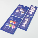 Свечи Фигура, Лапки, 3,5 см, 3 шт. с держат., 132511