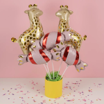 Шар с клапаном (16''/41 см) Мини-фигура, Жираф, 1 шт., 23618