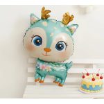 Шар (29''/74 см) Фигура, Олененок, Мятный, 1 шт., 21977